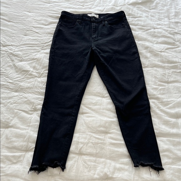Abercrombie & Fitch Curve Love high rise super skinny ankle jean black - Picture 1 of 4